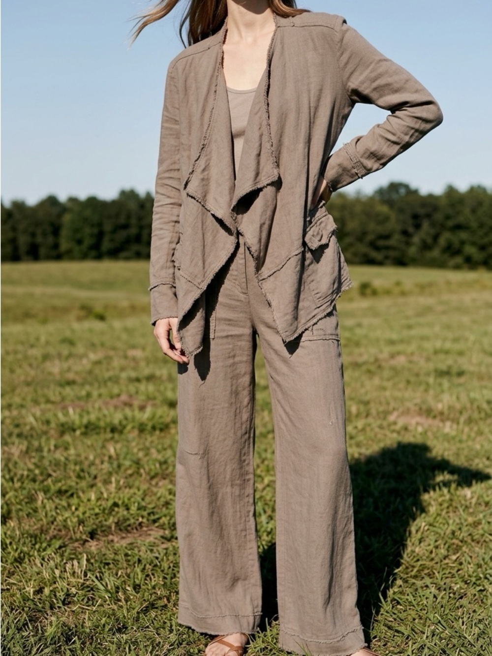 Free People Size Medium Linen Jacket